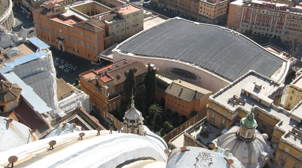 modern roman architecture paul VI audience hall